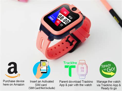 Easyfone Trackino KW2 Smart Watch for Kids with SIM Card and 